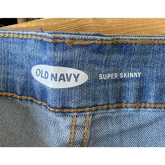 NWT Old Navy Super Skinny Jeans Size 4 Women’s Blue - Picture 4 of 9
